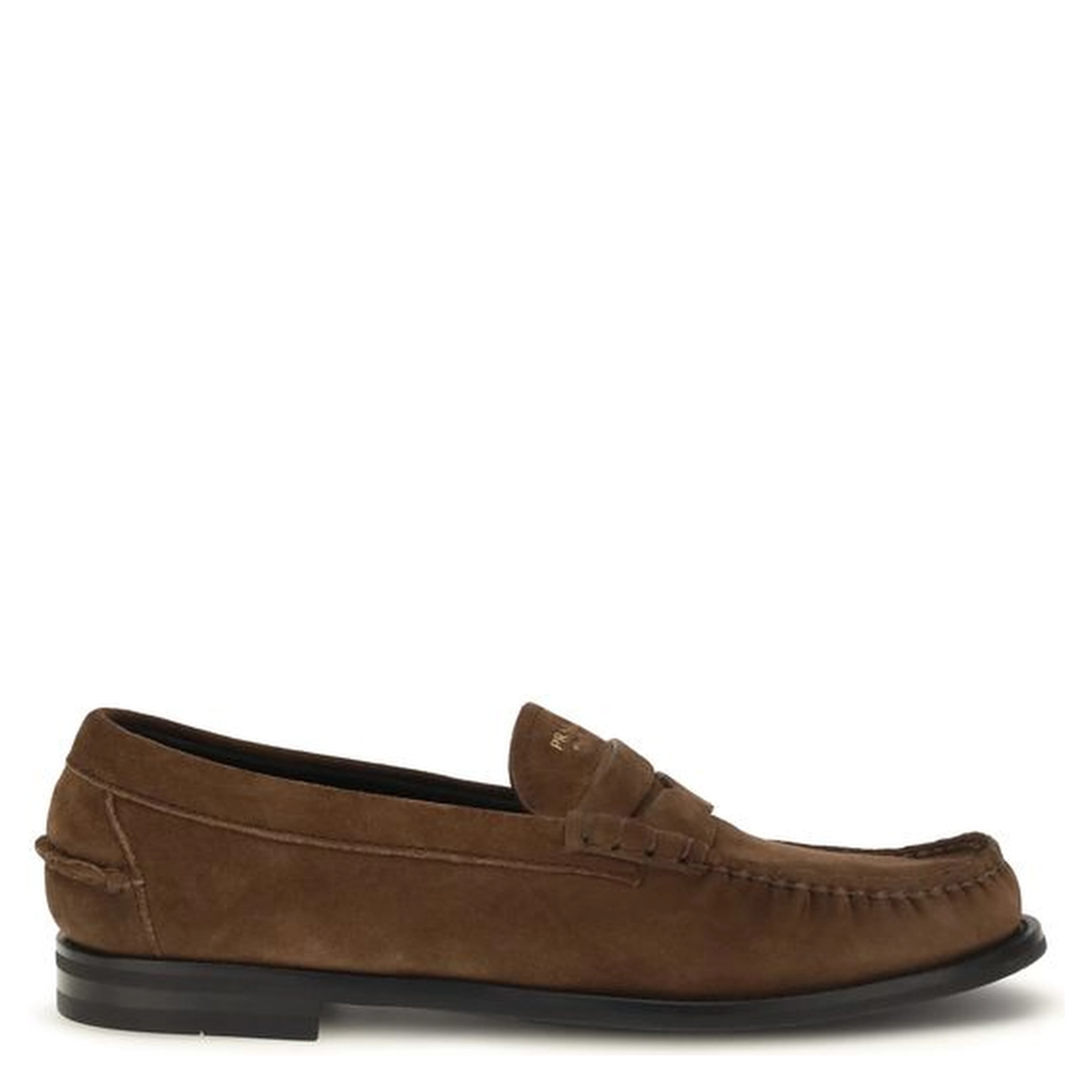 Brown Suede Leather Slip-On Loafers
