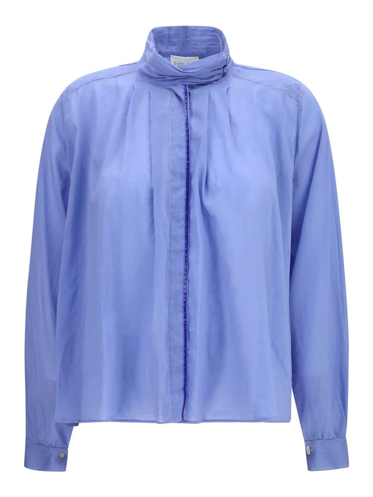 Blue Cotton Blouse