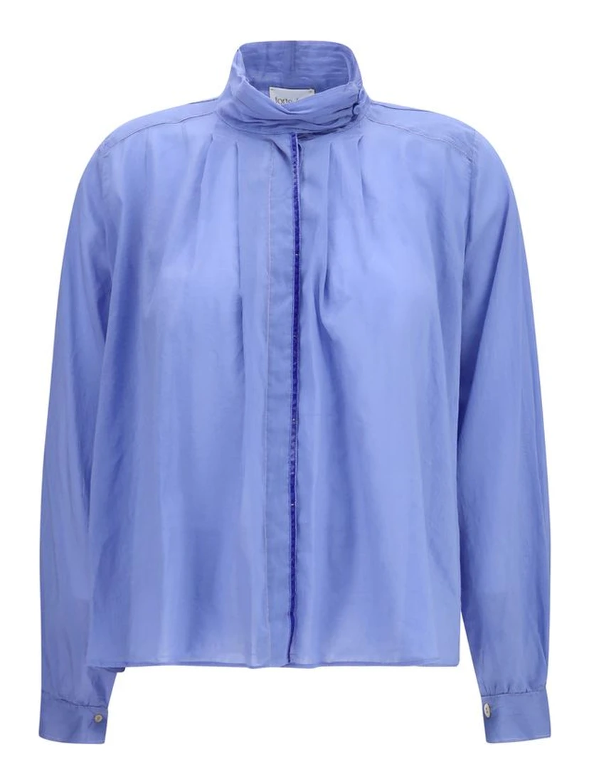 Blue Cotton Blouse