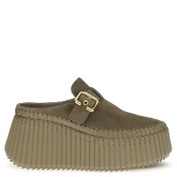 Bicolor Calf Leather Bos Taurus Mules