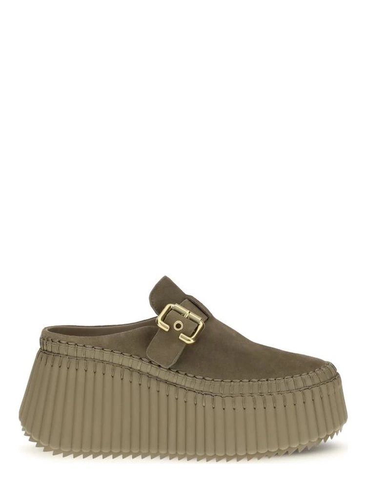 Bicolor Calf Leather Bos Taurus Mules