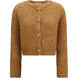 Brown Silk Cardigan