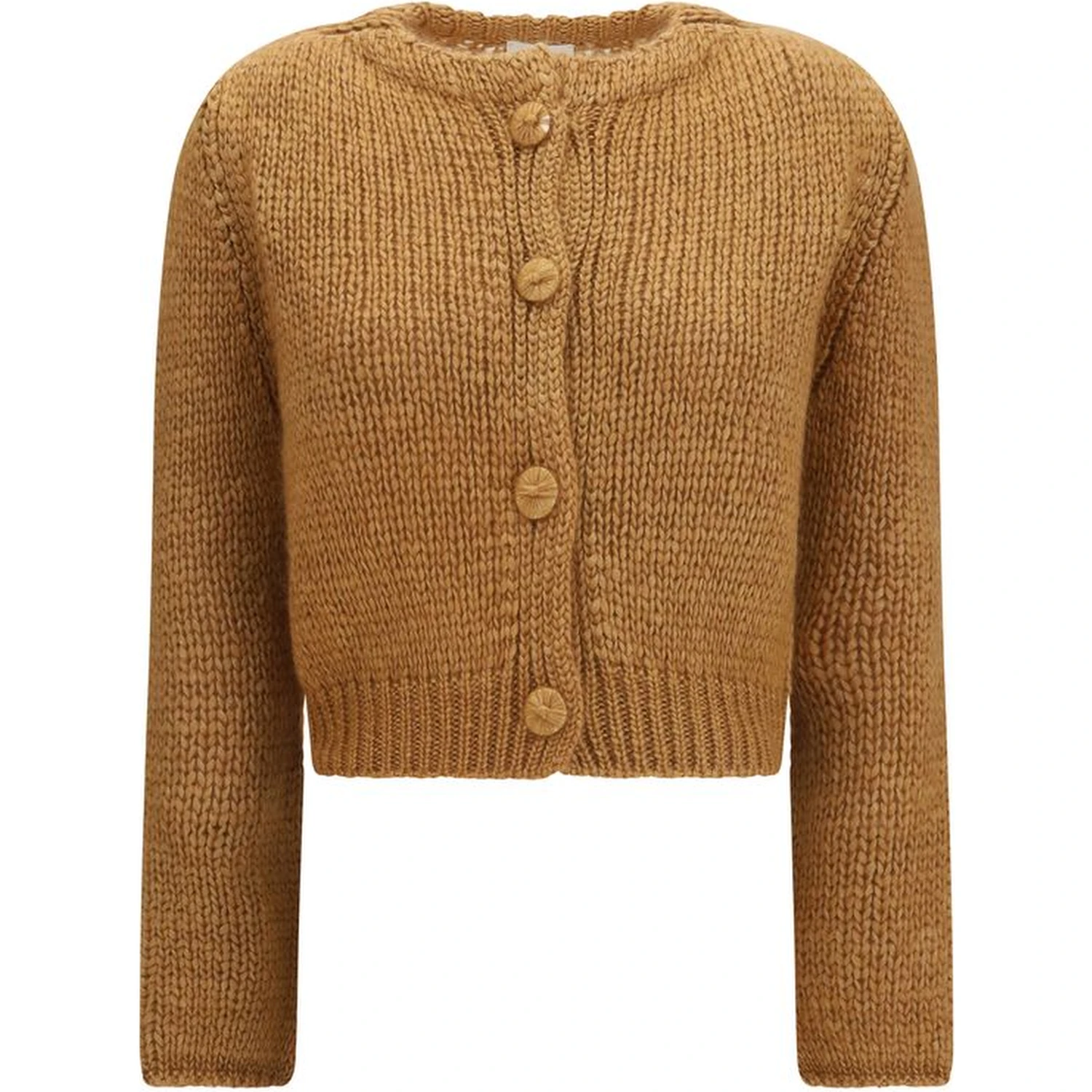 Brown Silk Cardigan