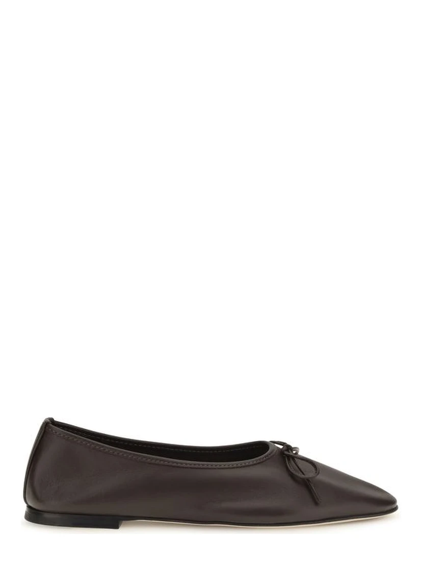 Brown Calf Leather Bos Taurus Ballet Flats