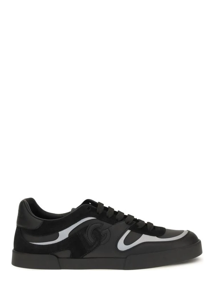 Black Calf Leather Bos Taurus Sneakers