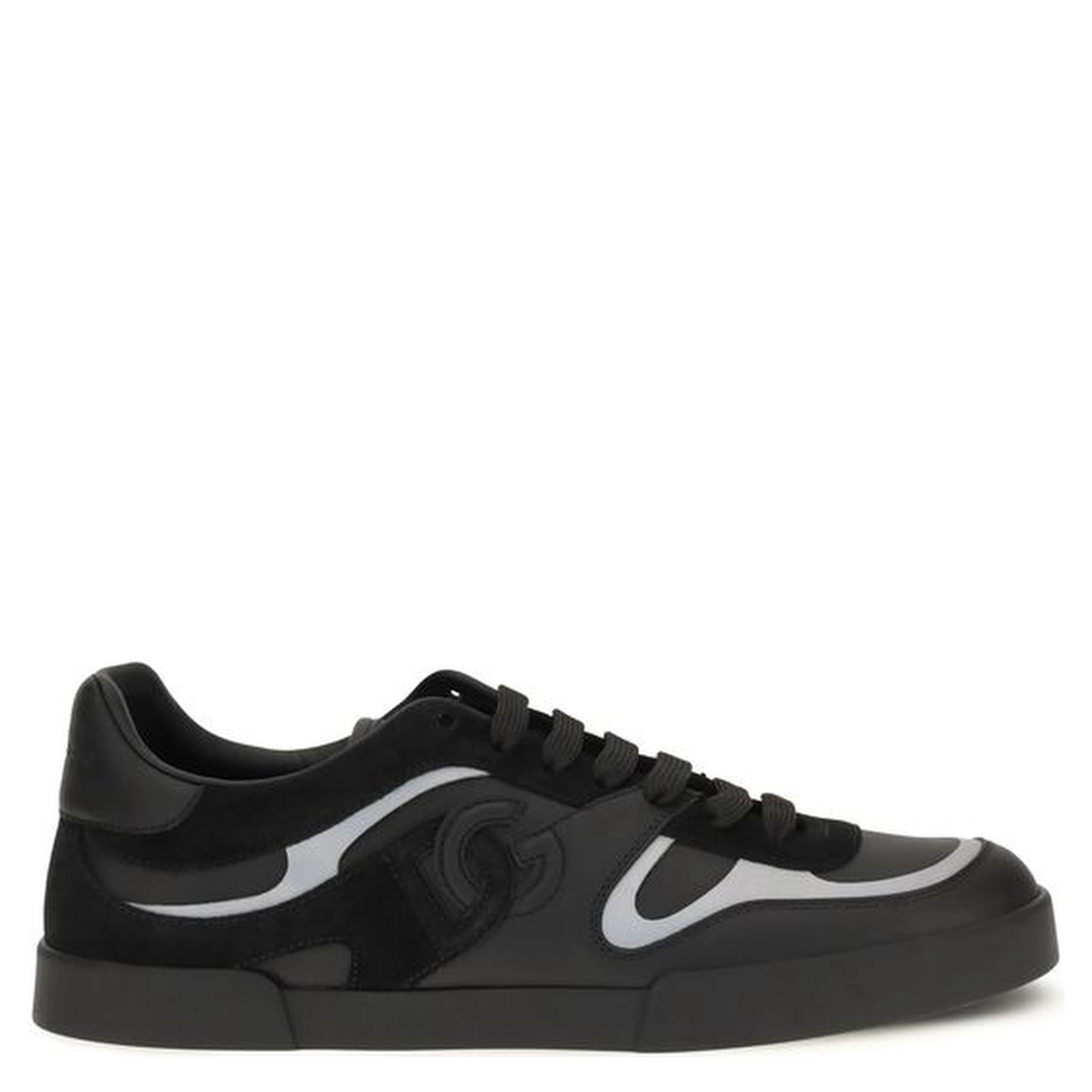 Black Calf Leather Bos Taurus Sneakers