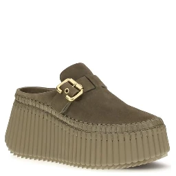 Bicolor Calf Leather Bos Taurus Mules