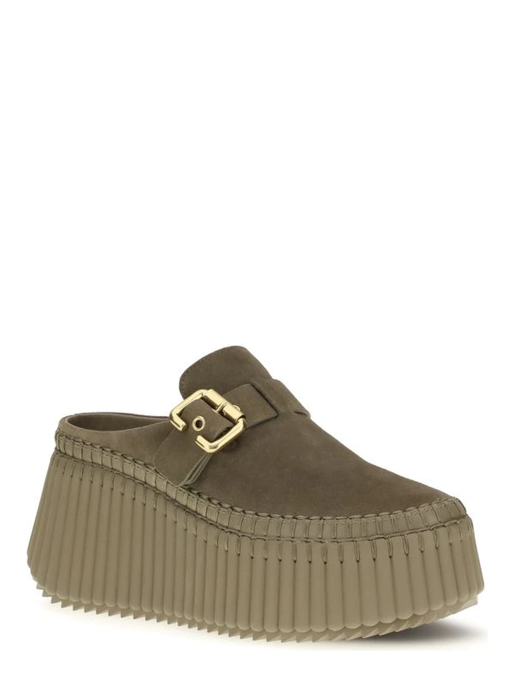 Bicolor Calf Leather Bos Taurus Mules alternative