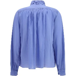 Blue Cotton Blouse