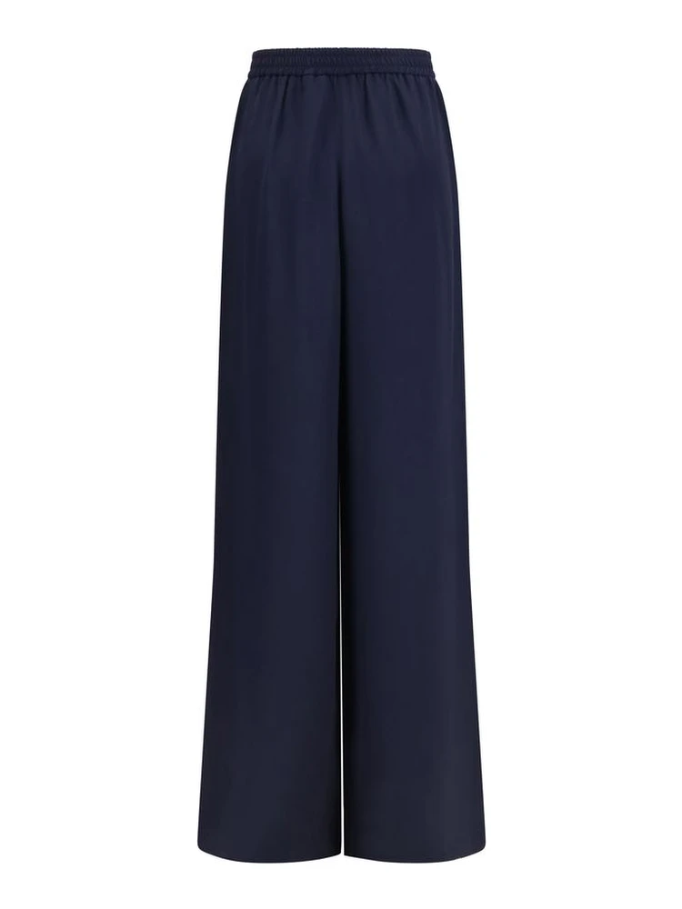 Blue Silk Casual Pants alternative