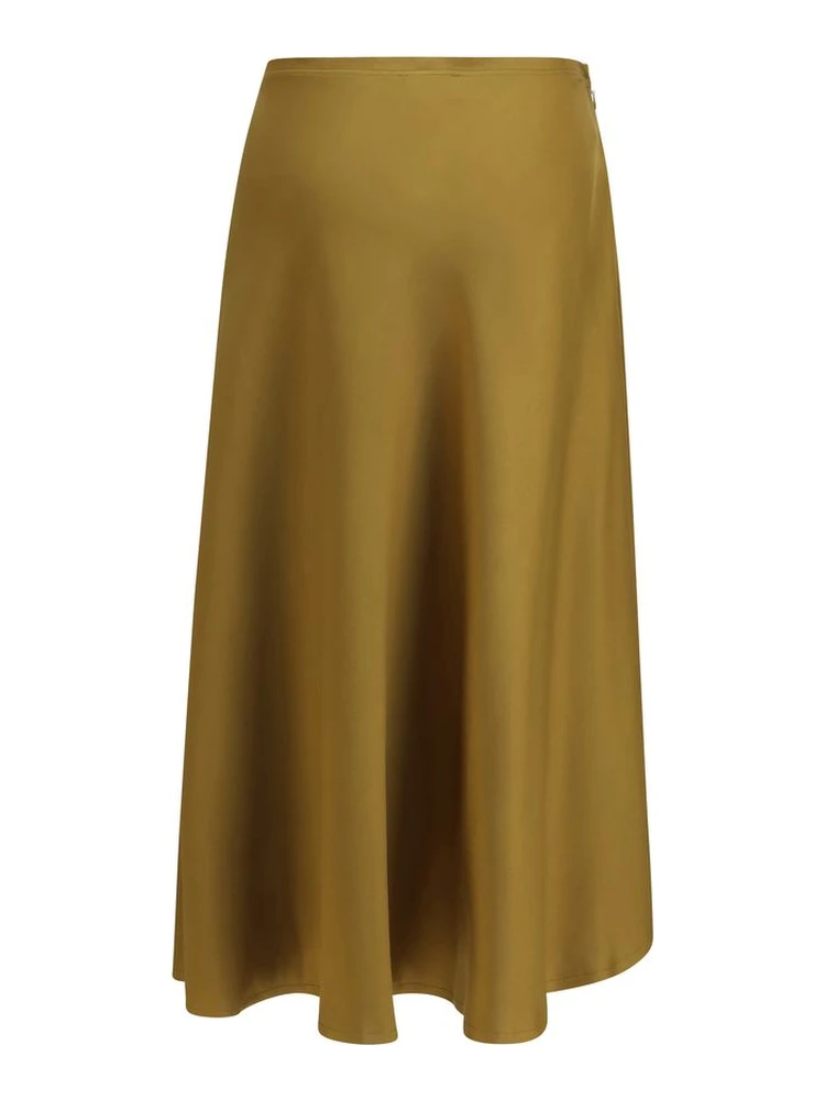 Bicolor Acetate Midi Skirt alternative