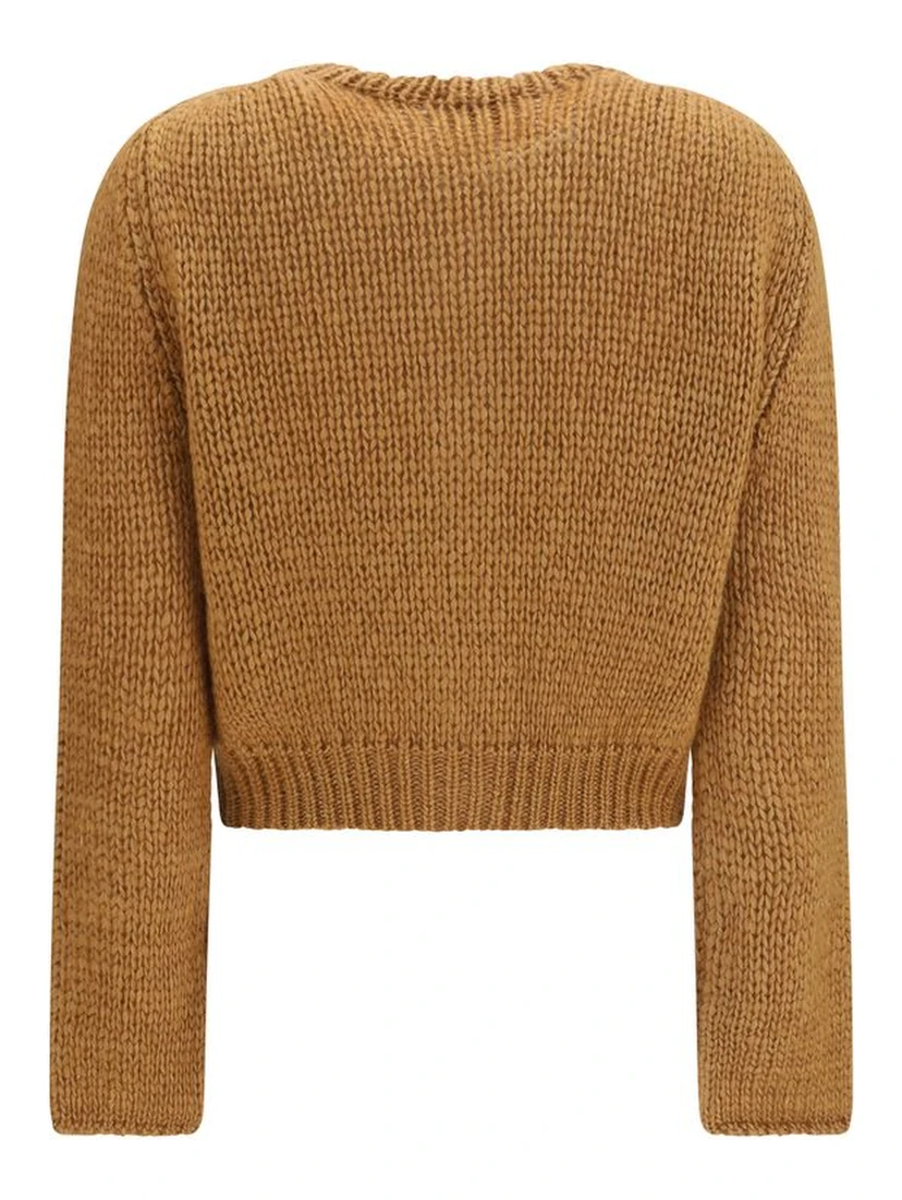 Brown Silk Cardigan