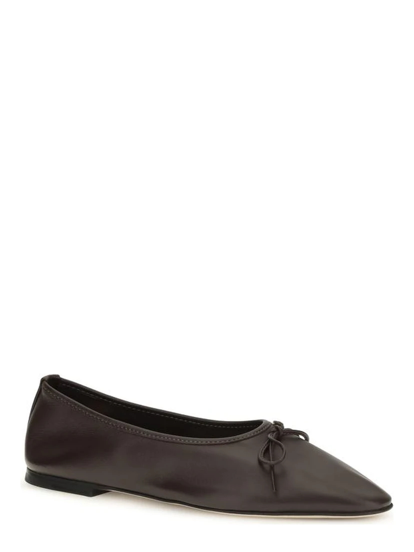 Brown Calf Leather Bos Taurus Ballet Flats
