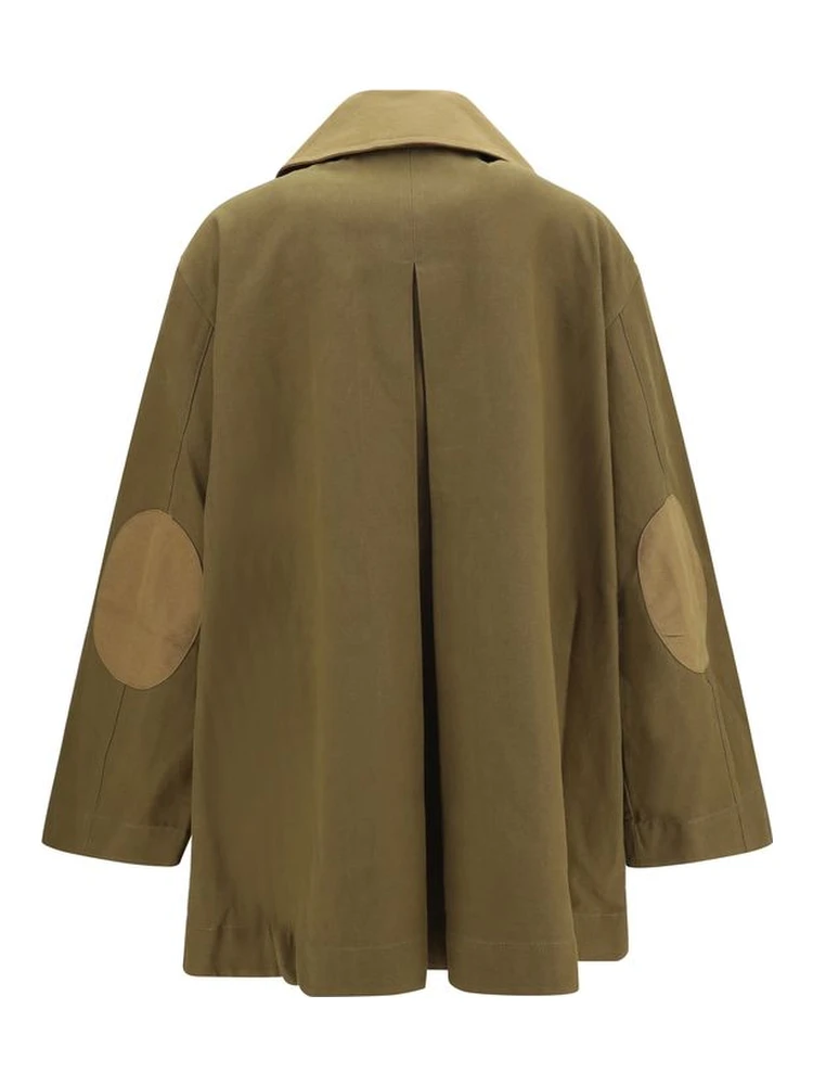 Bicolor Cotton Full-Length Jacket alternative