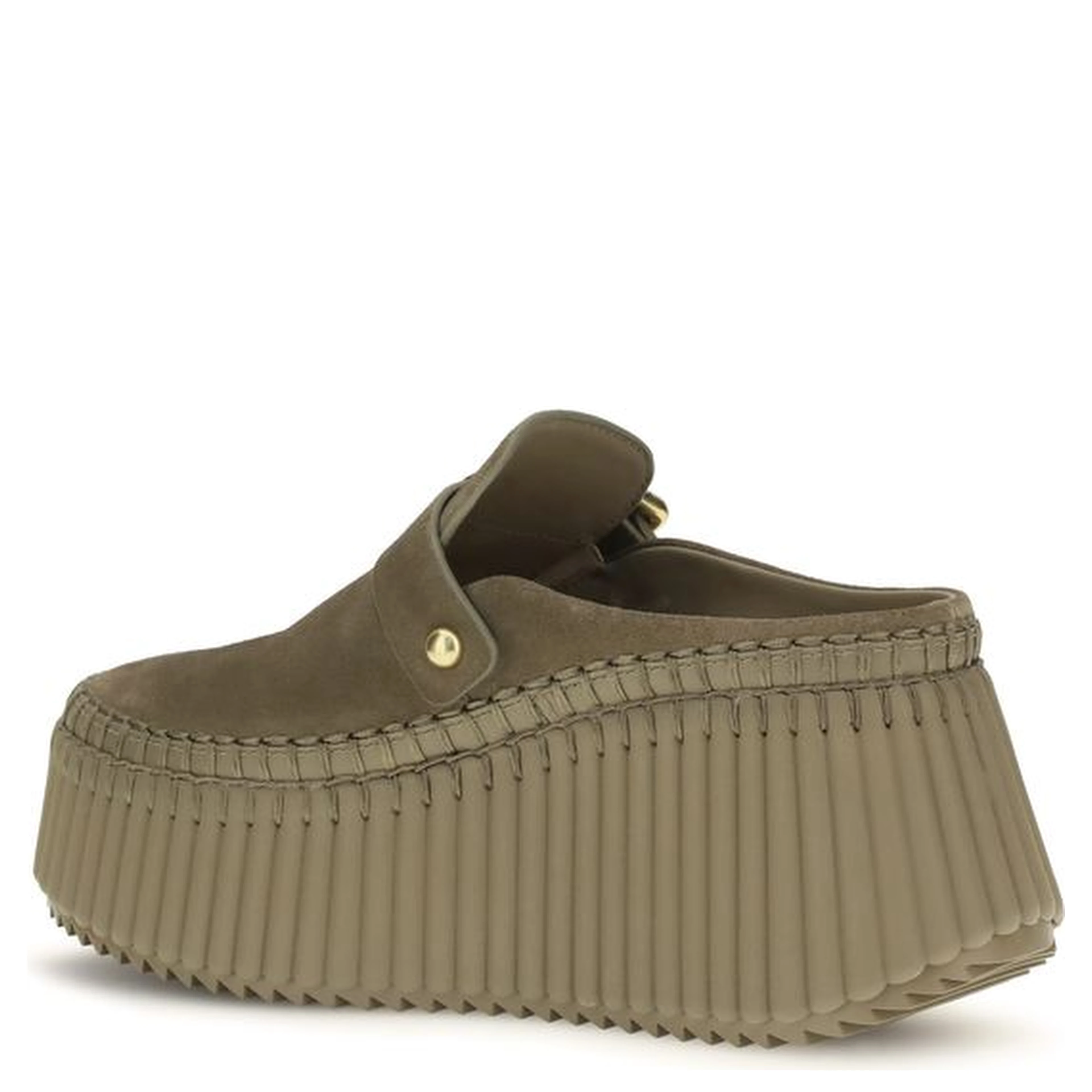 Bicolor Calf Leather Bos Taurus Mules