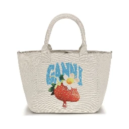 Beige Polyester Shoulder Bag