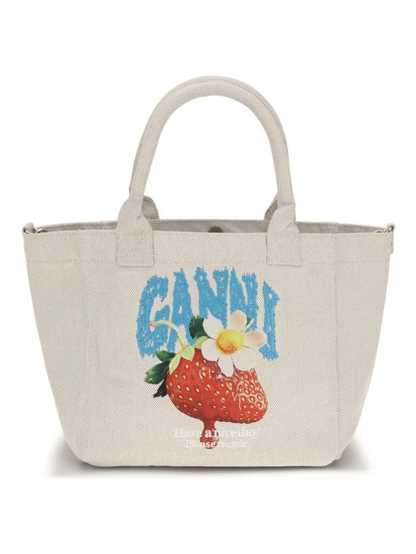Beige Polyester Shoulder Bag
