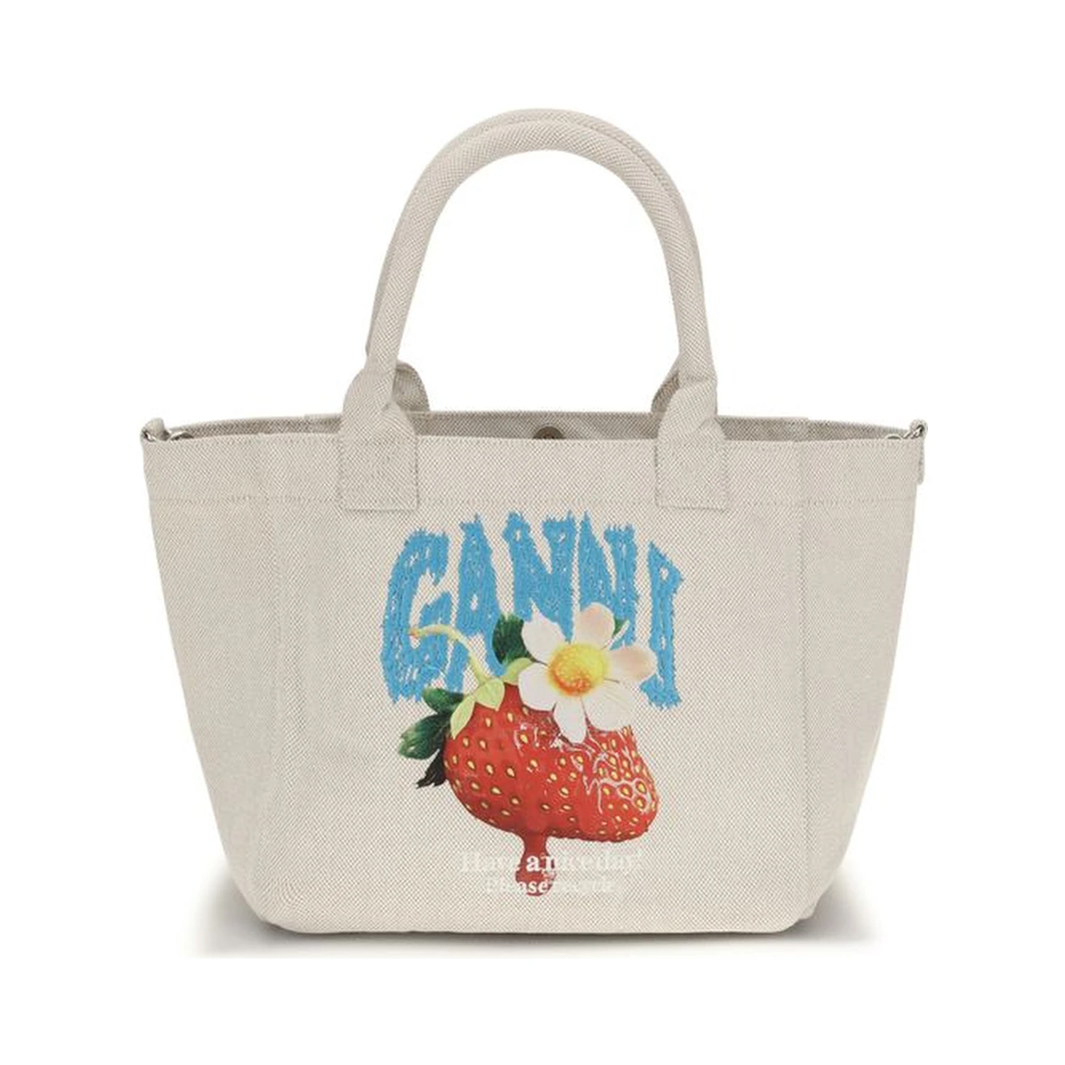 Beige Polyester Shoulder Bag