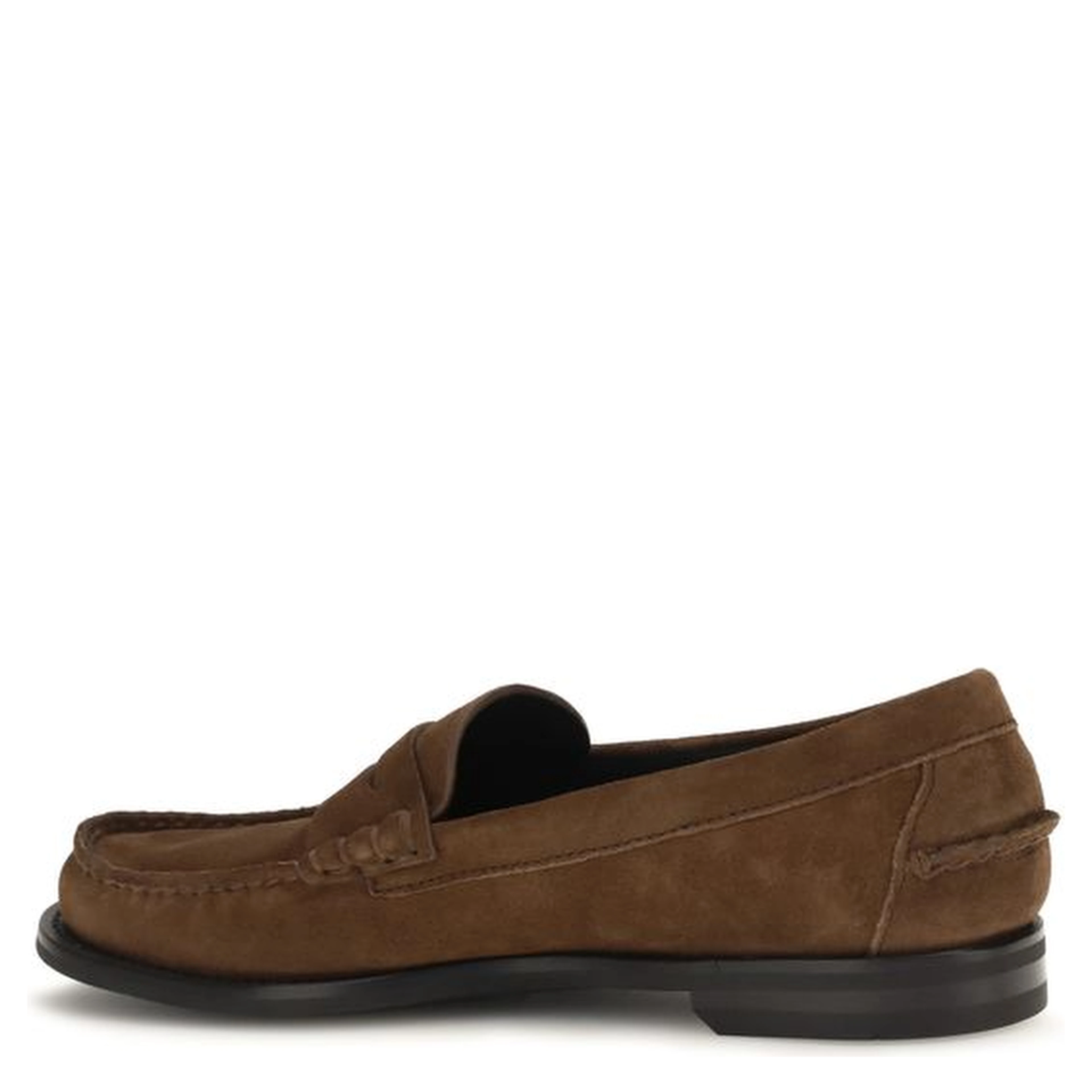 Brown Suede Leather Slip-On Loafers