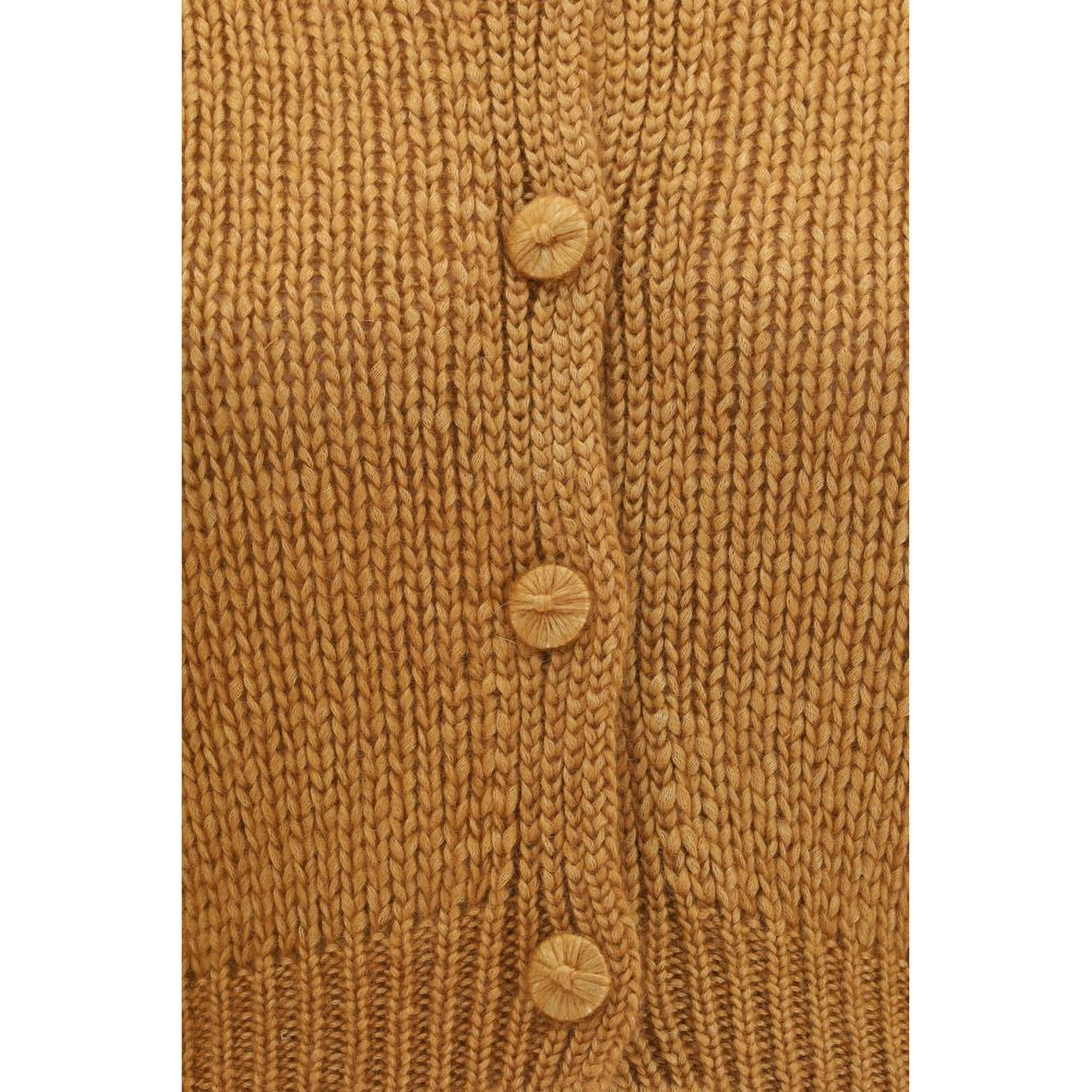 Brown Silk Cardigan