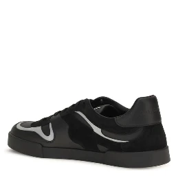 Black Calf Leather Bos Taurus Sneakers