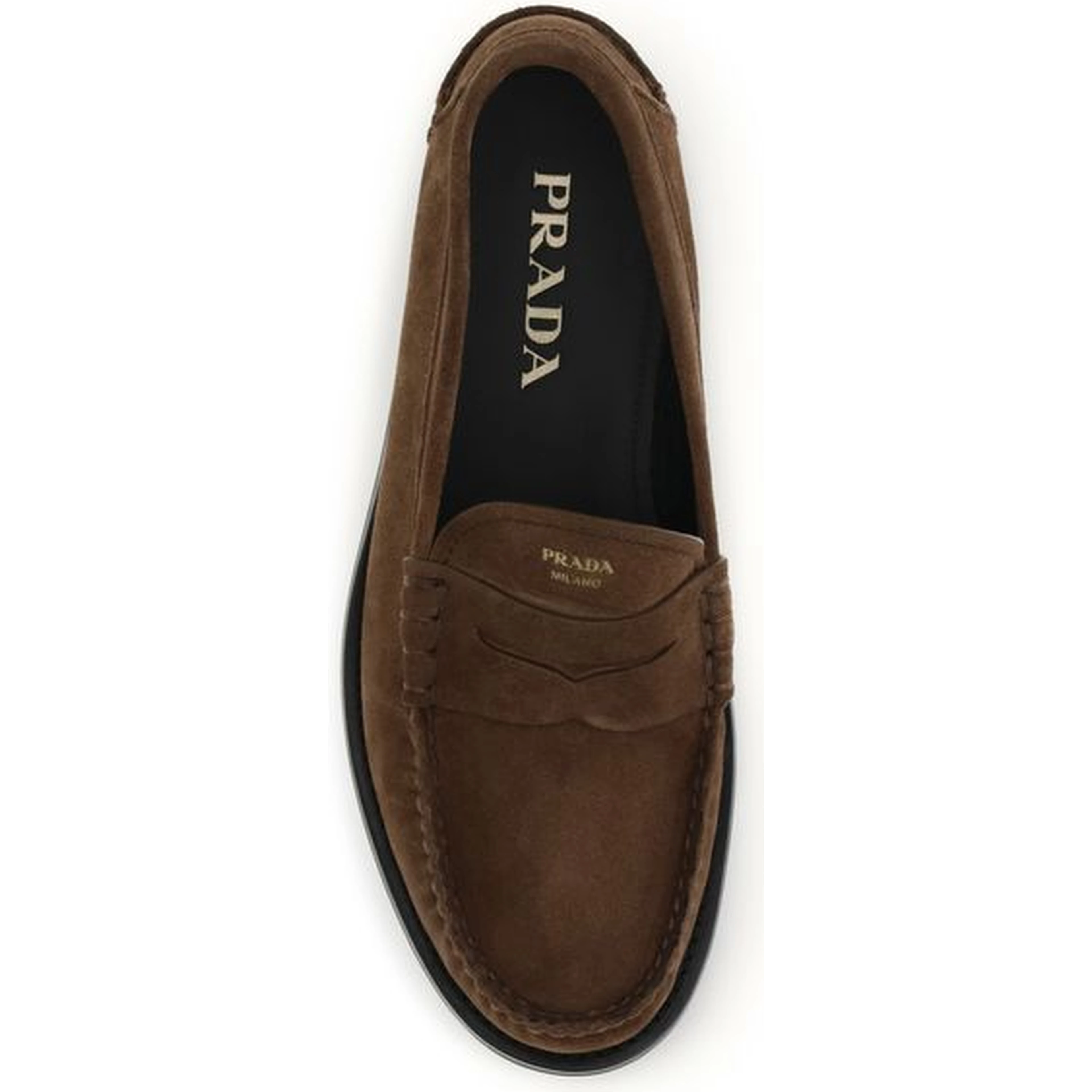 Brown Suede Leather Slip-On Loafers
