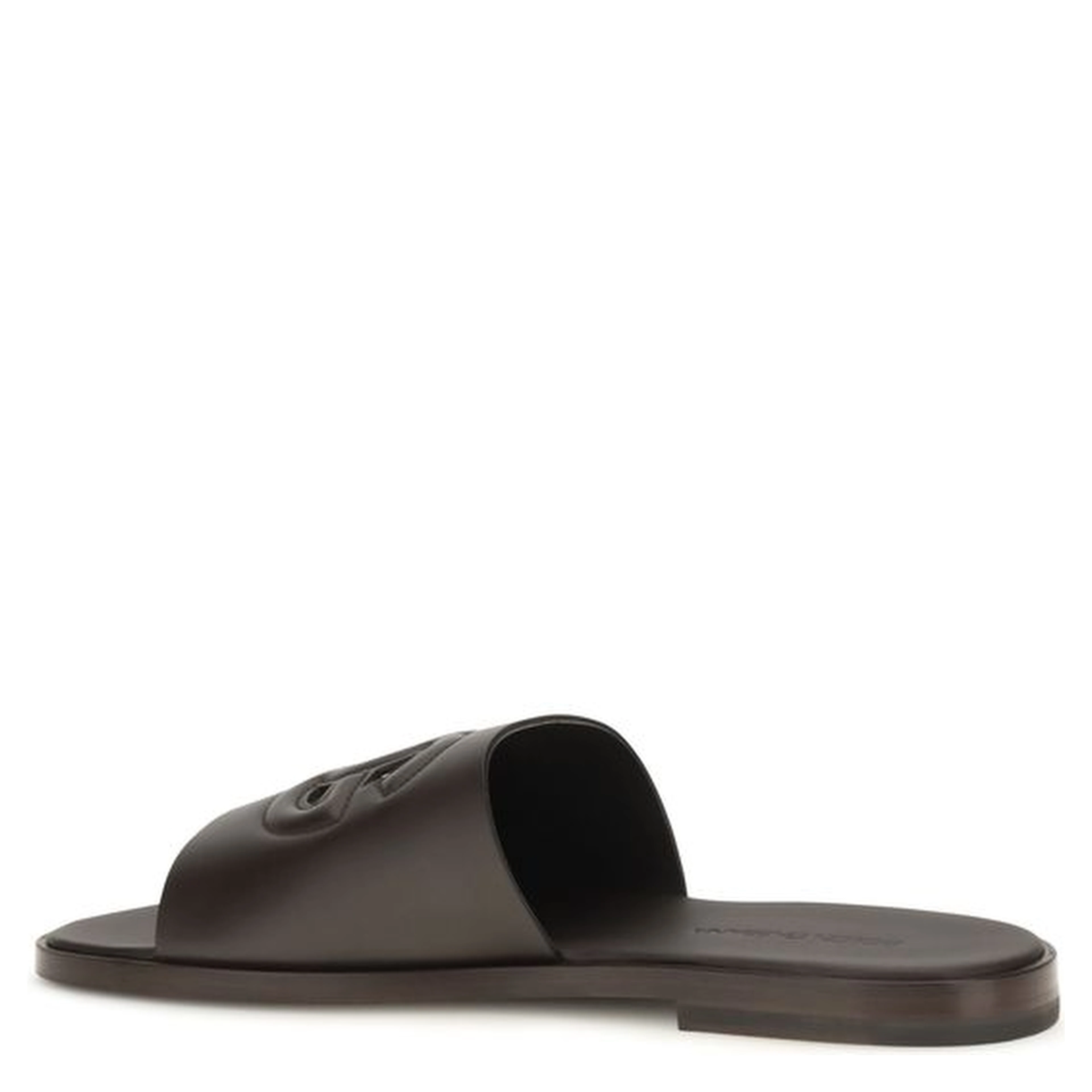 Brown Calf Leather Bos Taurus Flat Sandals