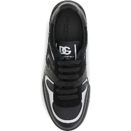Black Calf Leather Bos Taurus Sneakers