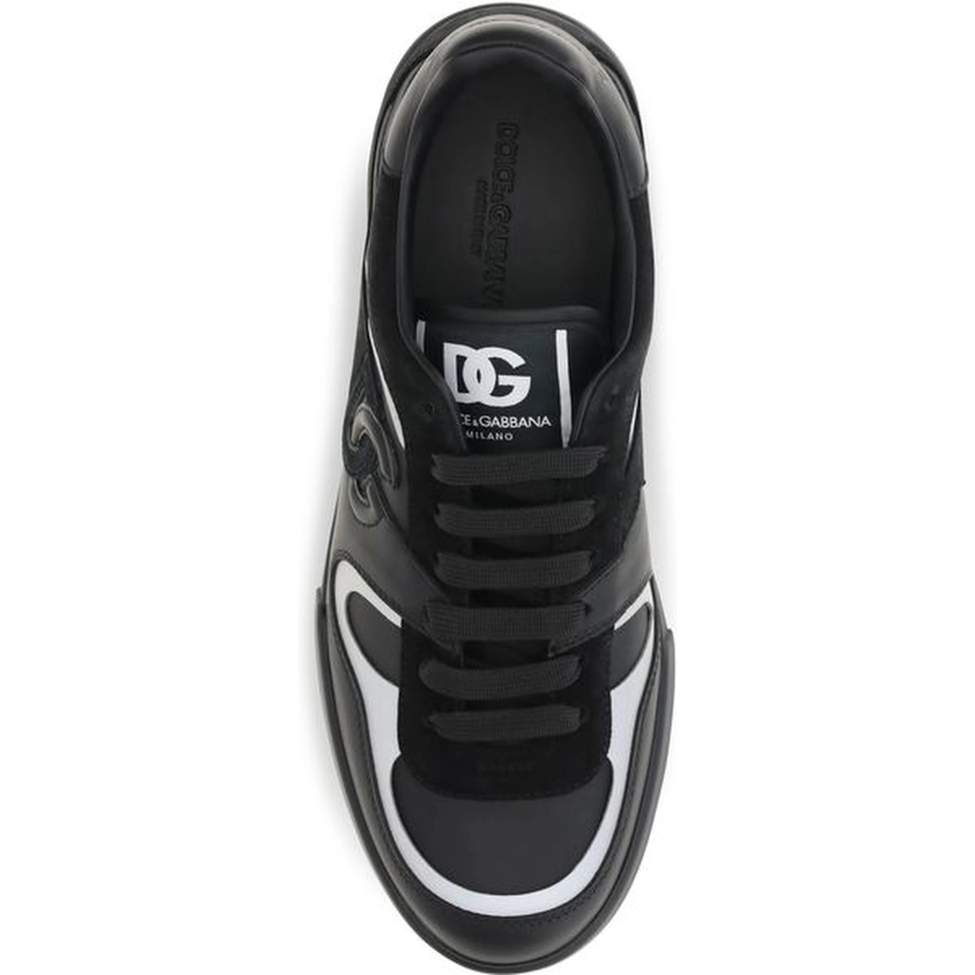 Black Calf Leather Bos Taurus Sneakers