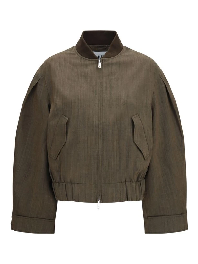Bicolor Wool Oves Aries Bomber