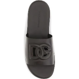 Brown Calf Leather Bos Taurus Flat Sandals
