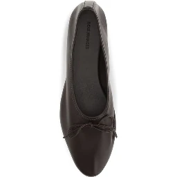 Brown Calf Leather Bos Taurus Ballet Flats