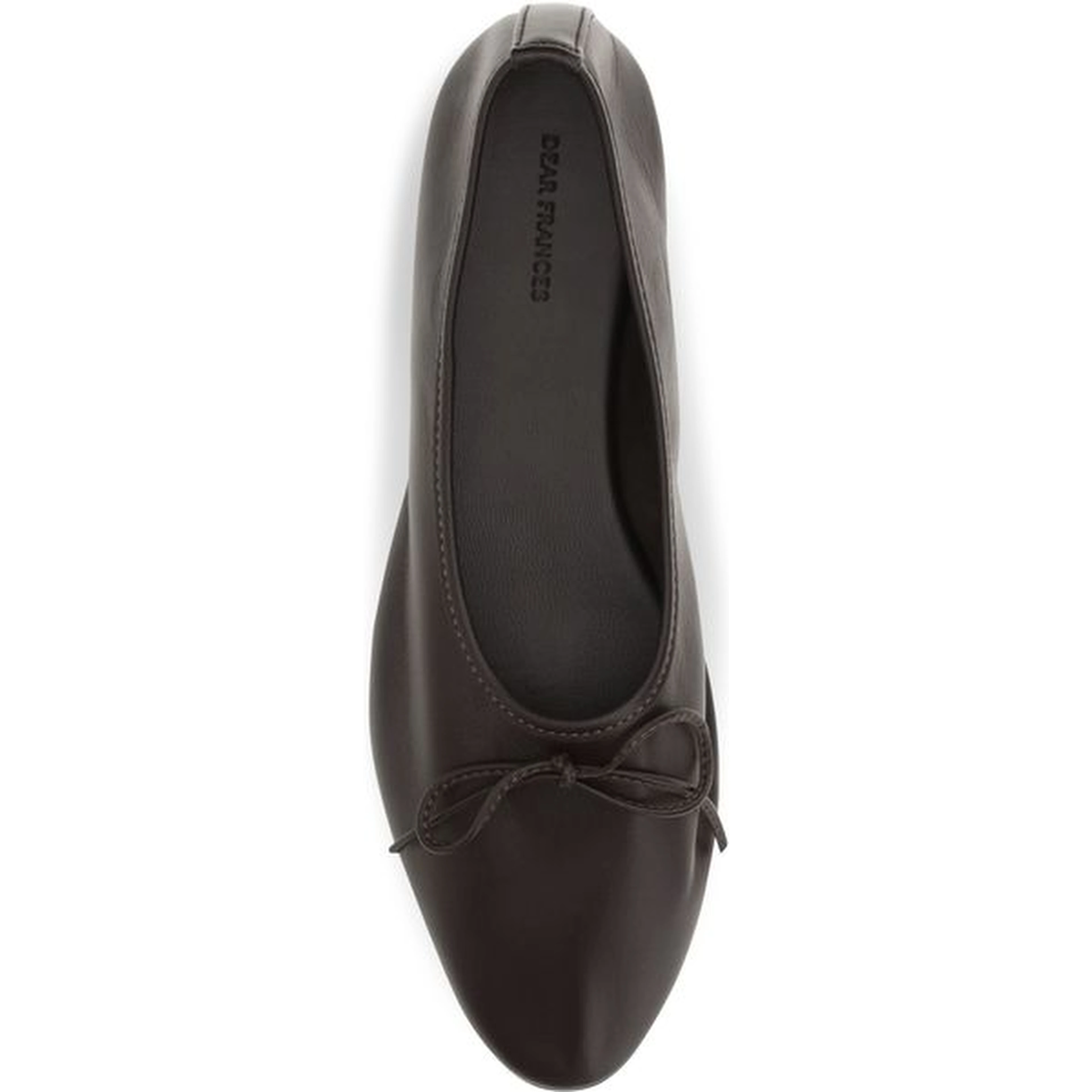 Brown Calf Leather Bos Taurus Ballet Flats