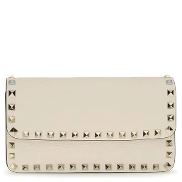 Beige Calf Leather Bos Taurus Wallet