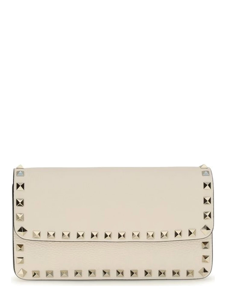 Beige Calf Leather Bos Taurus Wallet