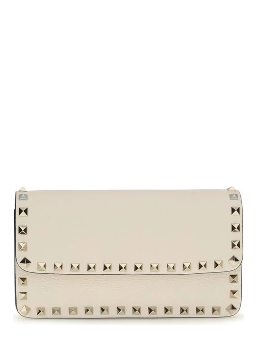 Beige Calf Leather Bos Taurus Wallet