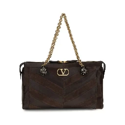 Brown Calf Leather Bos Taurus Shoulder Bag