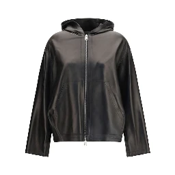 Black Lamb Ovis Aries Leather Jacket