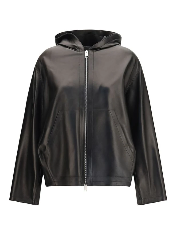 Black Lamb Ovis Aries Leather Jacket