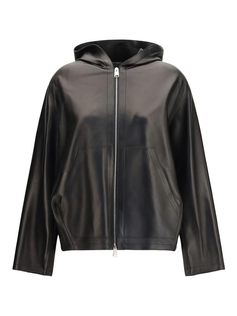 Black Lamb Ovis Aries Leather Jacket