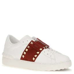 White Calf Leather Bos Taurus Low Top Sneakers