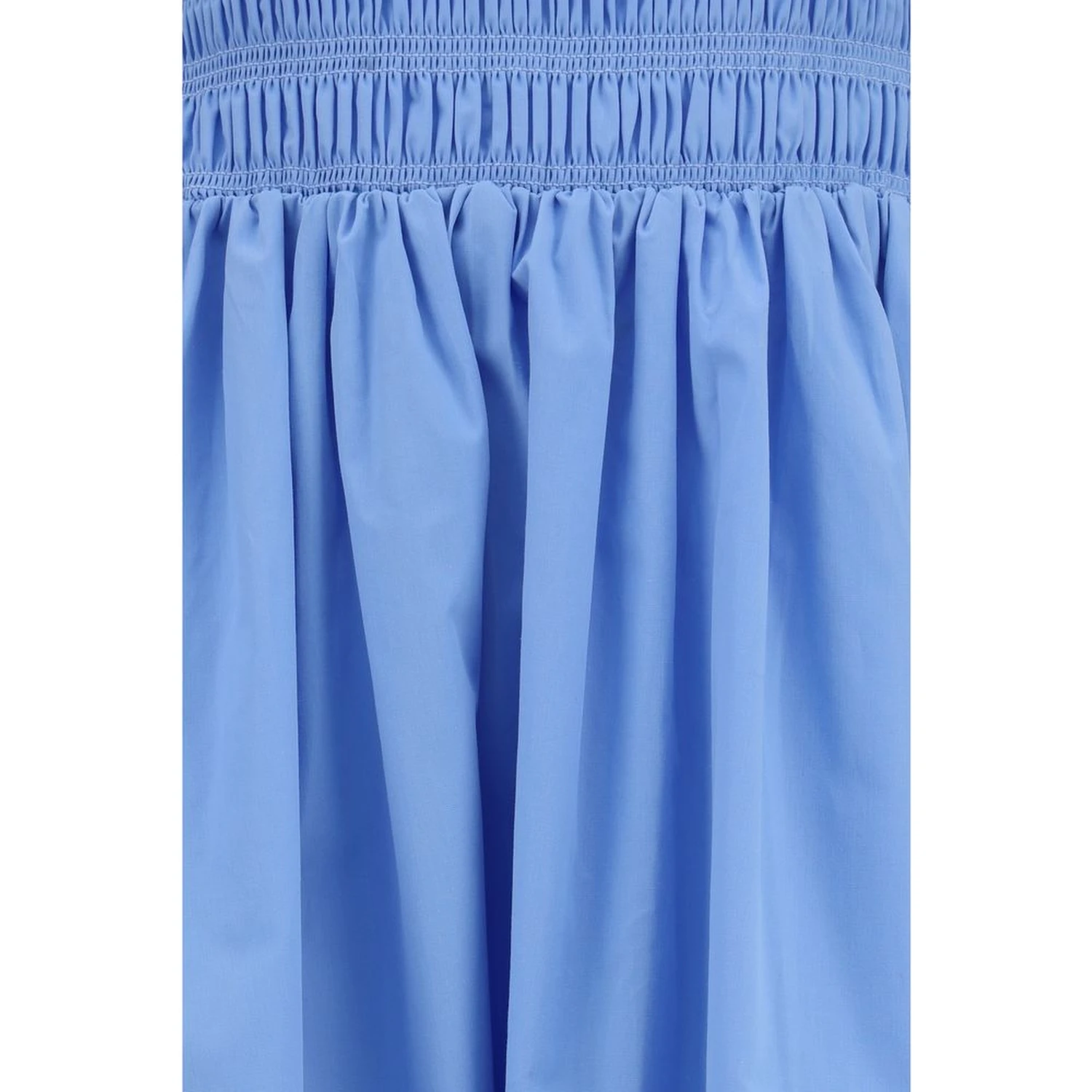 Blue Cotton Casual Dress