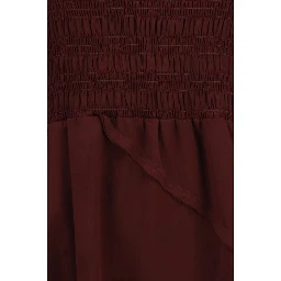 Bordeaux Acetate Casual Dress