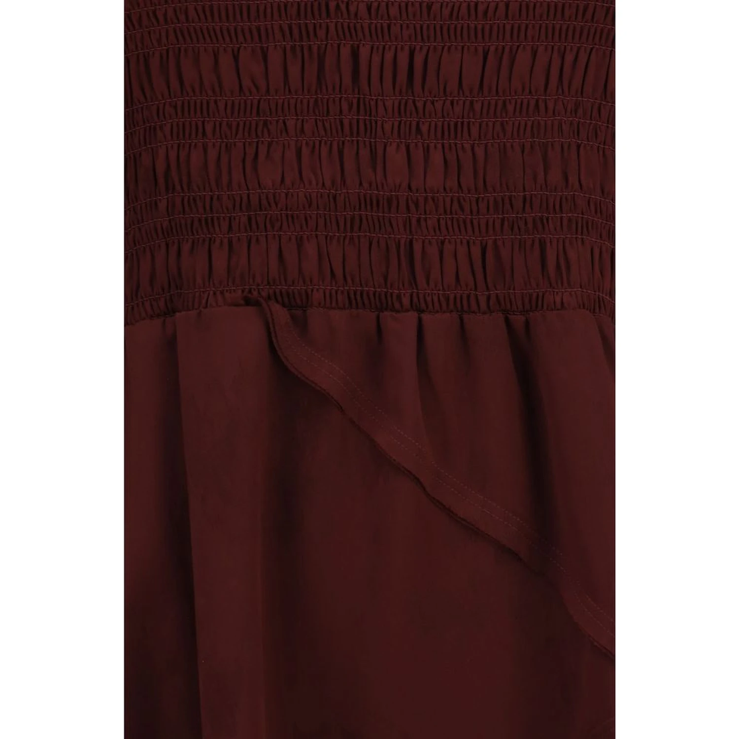 Bordeaux Acetate Casual Dress
