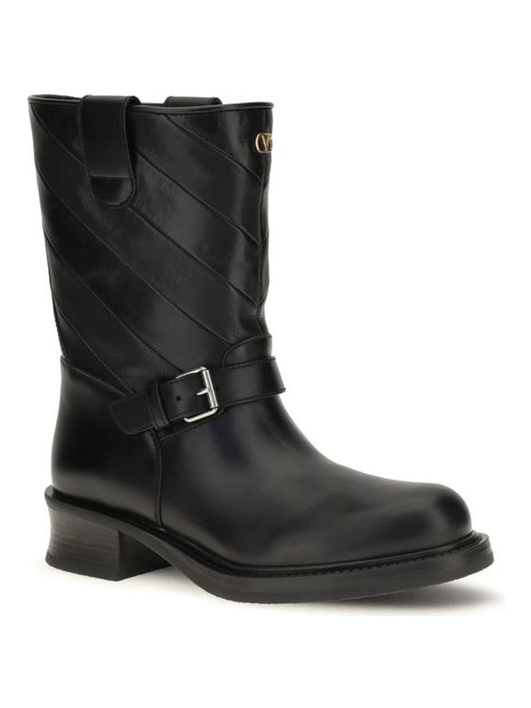 Black Calf Leather Bos Taurus Ankle Boots alternative