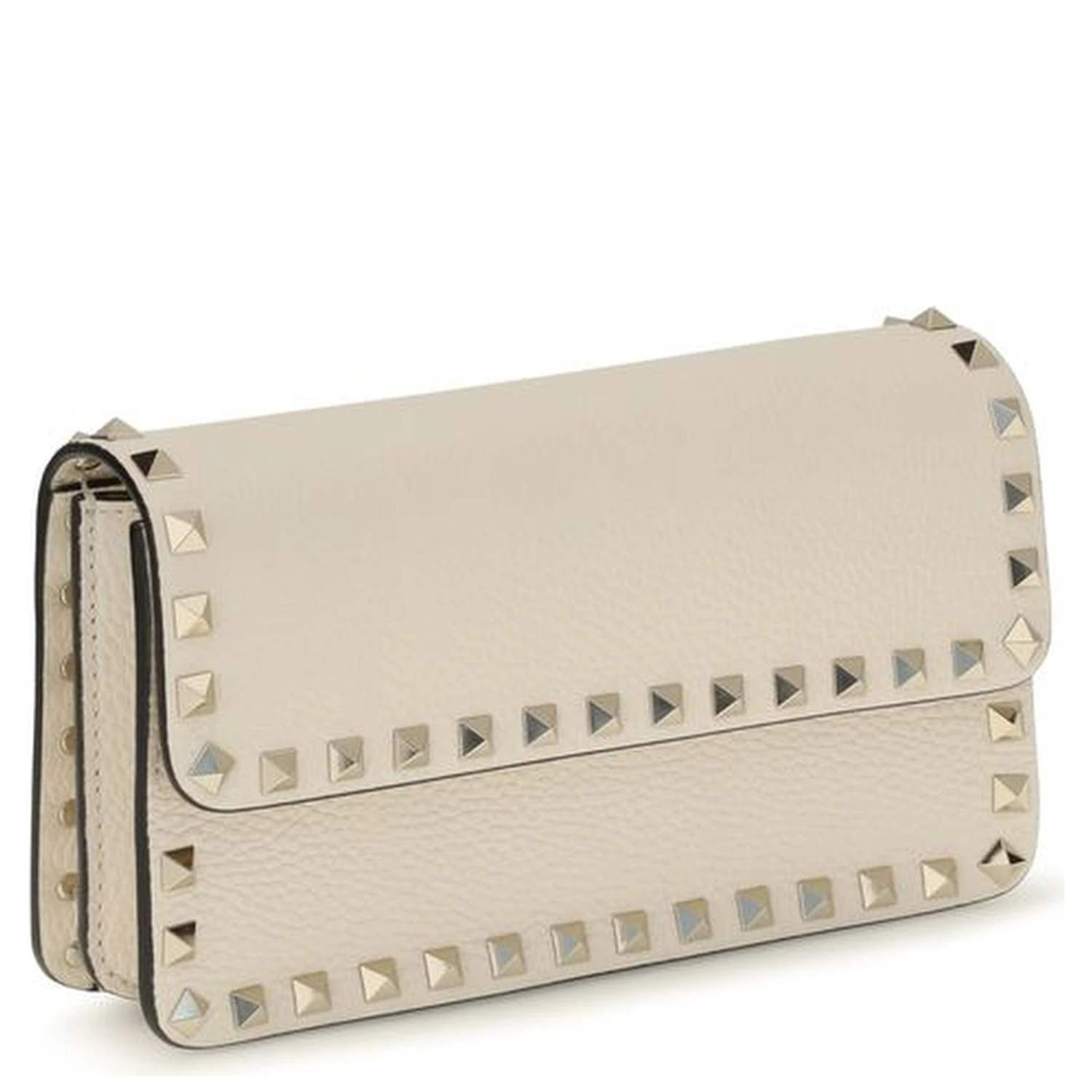 Beige Calf Leather Bos Taurus Wallet