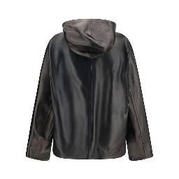 Black Lamb Ovis Aries Leather Jacket