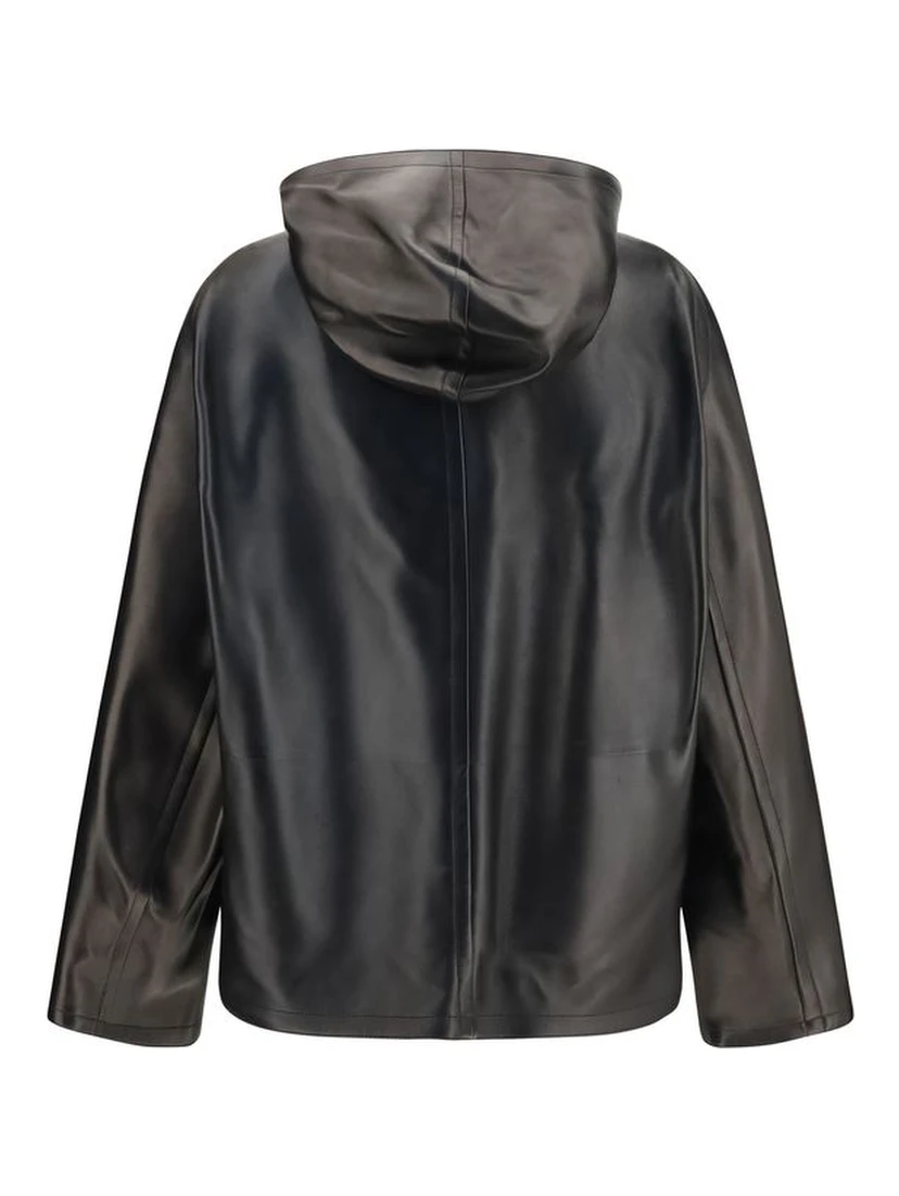 Black Lamb Ovis Aries Leather Jacket