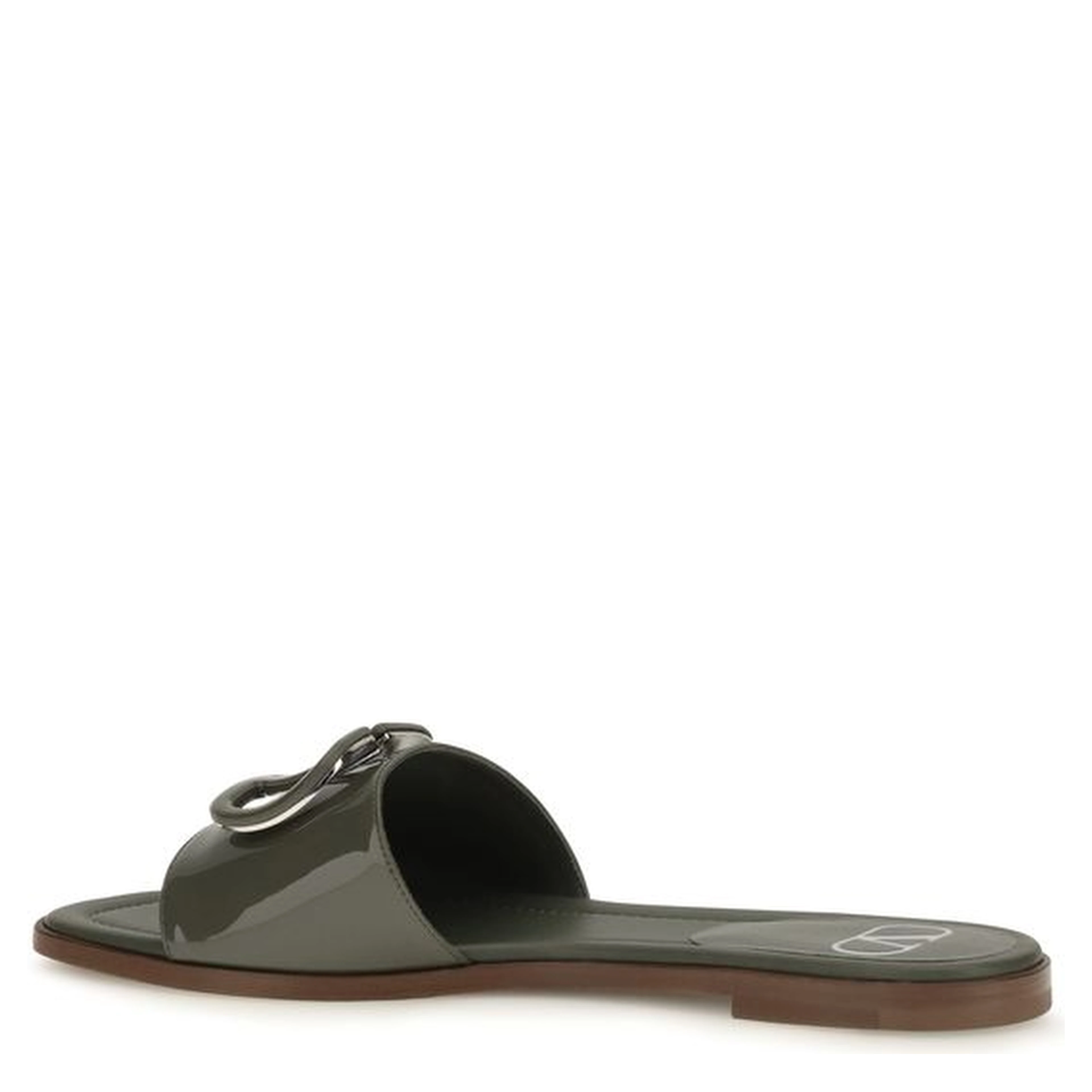Bicolor Calf Leather Bos Taurus Flat Sandals