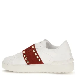 White Calf Leather Bos Taurus Low Top Sneakers